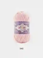 Пудровый пряжа плюшевая Alize Velluto, микрополиэстер, 100 г, 68 м
