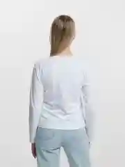 Белый лонгслив