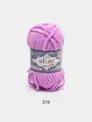 Тёмно-розовый пряжа плюшевая Alize Velluto, микрополиэстер, 100 г, 68 м