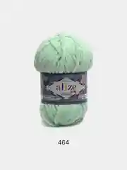 Салатовый пряжа плюшевая Alize Velluto, микрополиэстер, 100 г, 68 м
