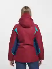 Бордовый горнолыжный костюм женский, сноубордический