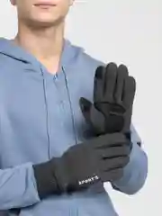 Серый перчатки зимние, теплые