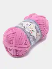 Фуксия пряжа плюшевая Alize Velluto, микрополиэстер, 100 г, 68 м