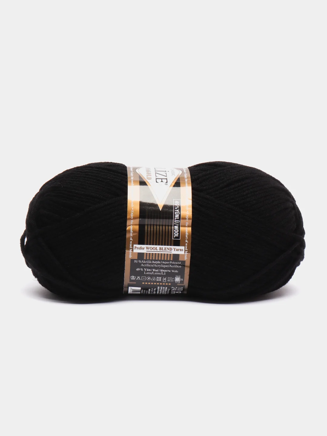 Черный пряжа Alize Lanagold, 240 м