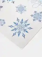 Бирюзовый наклейка новогодняя, на окно, со светящимся слоем, 14,8 х 10,5 см