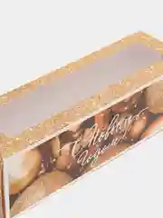 Бежевый подарочная коробка- С новым годом!