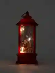 Красный новогодний Led светильник фонарик на елку, игрушка на елку со свечой внутри