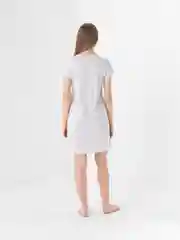 Серый металлик сорочка ночная, женская