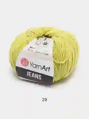 Горчичный пряжа YarnArt Jeans, 50 г, 160 м