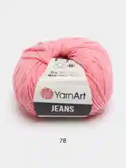 Фуксия пряжа YarnArt Jeans, 50 г, 160 м
