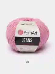 Тёмно-розовый пряжа YarnArt Jeans, 50 г, 160 м