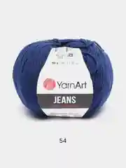 Темно-синий пряжа YarnArt Jeans, 50 г, 160 м