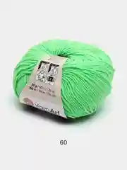 Салатовый пряжа YarnArt Jeans, 50 г, 160 м