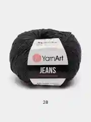 Угольный пряжа YarnArt Jeans, 50 г, 160 м