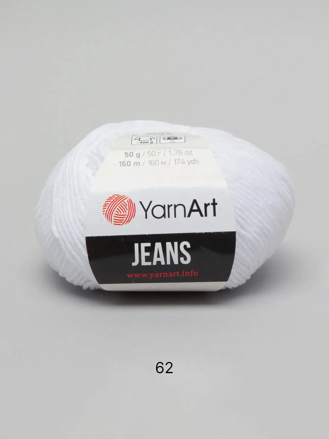 Ледяной пряжа YarnArt Jeans, 50 г, 160 м