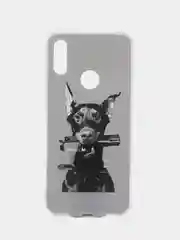 Серый силиконовый чехол на Honor 8A/8A Pro/Huawei Y6 2019/Y6s / Хонор 8А прозрачный, с рисунком
