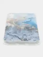 Голубой силиконовый чехол на Honor 8A/8A Pro/Huawei Y6 2019/Y6s / Хонор 8А прозрачный, с рисунком
