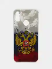 Синий силиконовый чехол на Honor 8A/8A Pro/Huawei Y6 2019/Y6s / Хонор 8А прозрачный, с рисунком