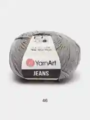 Серый пряжа YarnArt Jeans, 50 г, 160 м