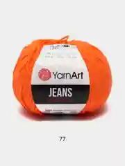 Оранжевый пряжа YarnArt Jeans, 50 г, 160 м