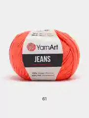 Коралловый пряжа YarnArt Jeans, 50 г, 160 м