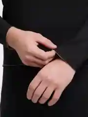 Черный термобелье мужское бесшовное зимнее, комплект