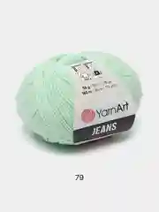 Мятный пряжа YarnArt Jeans, 50 г, 160 м