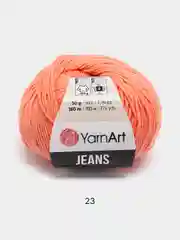 Кораллово-розовый пряжа YarnArt Jeans, 50 г, 160 м