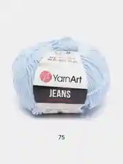 Светло-синий пряжа YarnArt Jeans, 50 г, 160 м