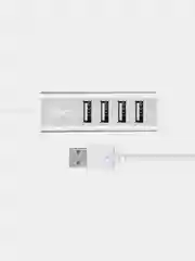 Серебряный usb-концентратор на 4 порта USB, разветвитель HOCO HB1, переходник, адаптер хаб