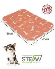 Оранжевый пеленка для животных  впитывающая многоразовая STEFAN с принтом, 40*60 см, PT40605