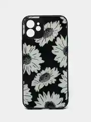 Черный чехол iPhone 12 с принтом