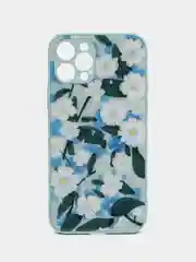 Бирюзовый чехол iPhone 12 Pro с принтом
