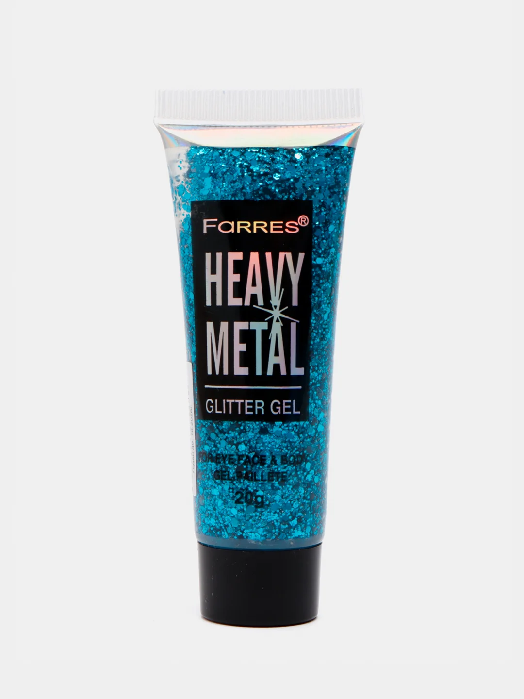 Синий глиттер - гель для лица и тела Farres Heavy Metal Glitter Gel