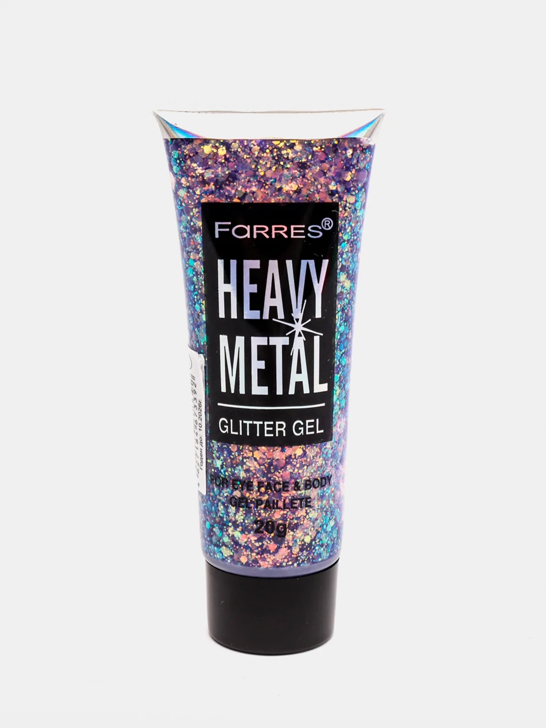 Фиолетовый глиттер - гель для лица и тела Farres Heavy Metal Glitter Gel