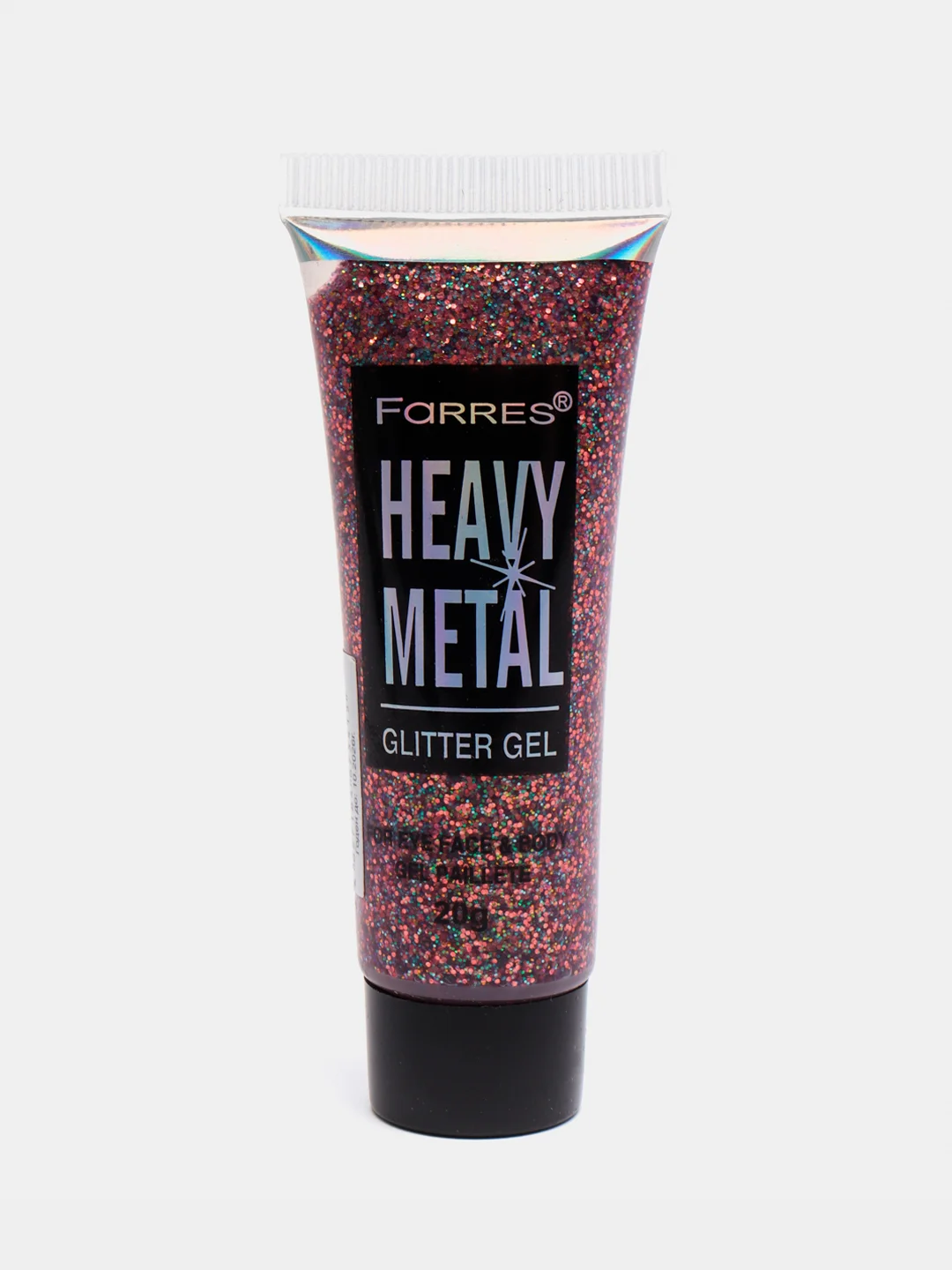 Пурпурный глиттер - гель для лица и тела Farres Heavy Metal Glitter Gel