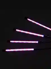 Черный фитолампа на 4 лампы, с таймером, для растений, 4 х 9 ВТ, USB, 3 режима