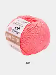 Коралловый пряжа YarnArt Baby cotton, 50 г, 165 м, акрил и хлопок