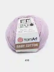 Сиреневый пряжа YarnArt Baby cotton, 50 г, 165 м, акрил и хлопок