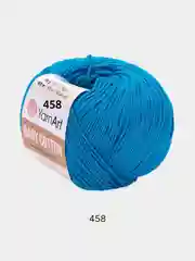 Голубой пряжа YarnArt Baby cotton, 50 г, 165 м, акрил и хлопок