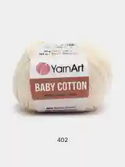 Кремовый пряжа YarnArt Baby cotton, 50 г, 165 м, акрил и хлопок