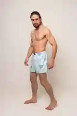 Светло-синий трусы мужские боксеры, размеры от S до 4XL