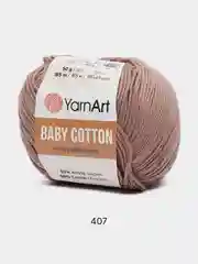 Коричневый пряжа YarnArt Baby cotton, 50 г, 165 м, акрил и хлопок