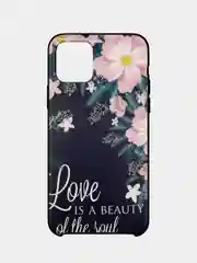 Угольный плотный чехол накадка на iPhone 11 Pro