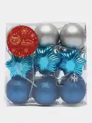 Набор новогодних елочных шаров, игрушек из 18 шт,d 4 см, елочные шары и украшения на ёлку