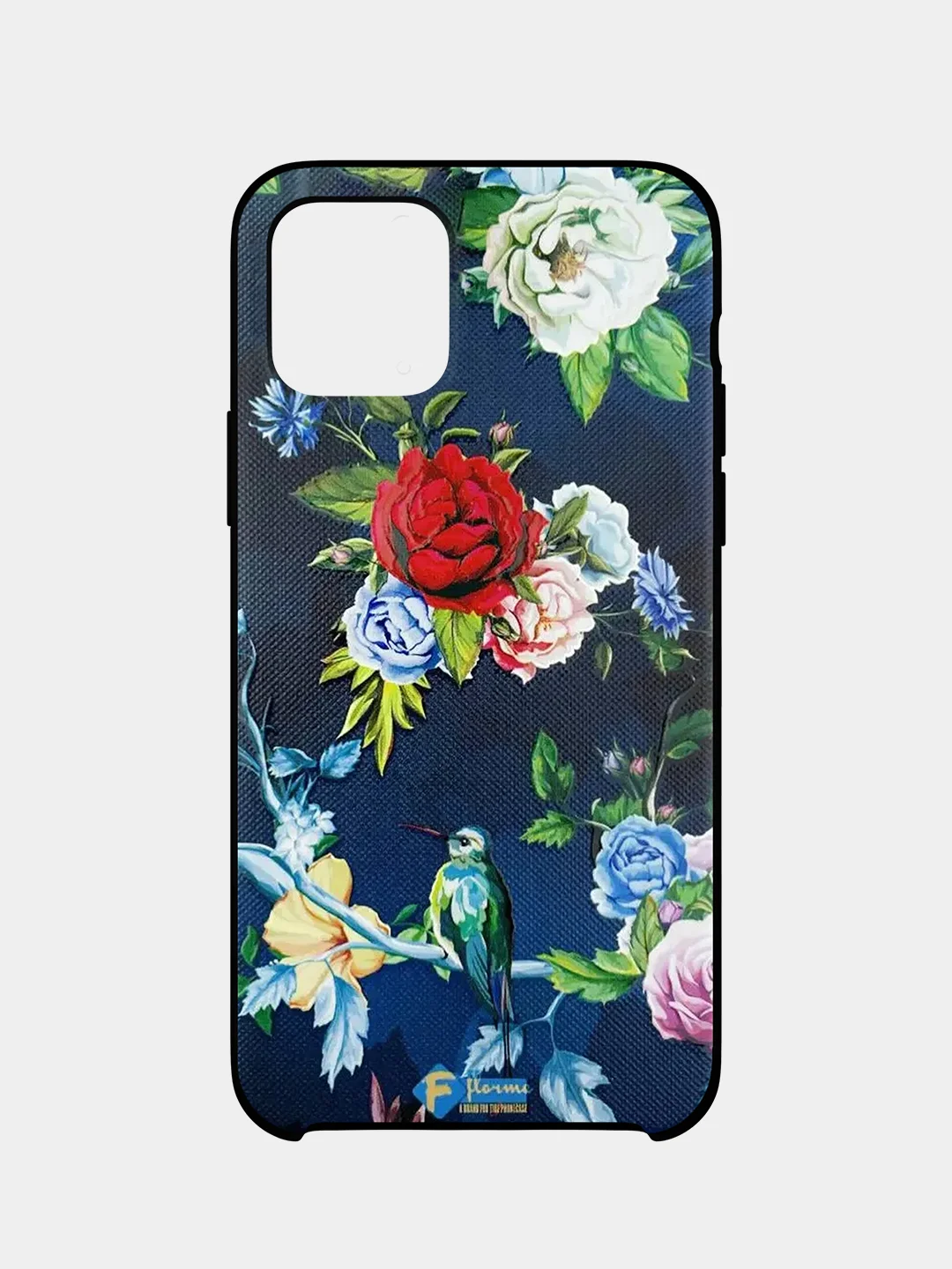 Синий меланж плотный чехол накадка на iPhone 11 Pro