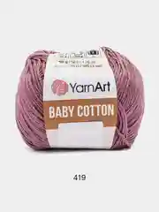 Марсала пряжа YarnArt Baby cotton, 50 г, 165 м, акрил и хлопок