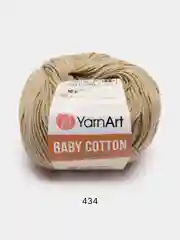 Песочный хаки пряжа YarnArt Baby cotton, 50 г, 165 м, акрил и хлопок