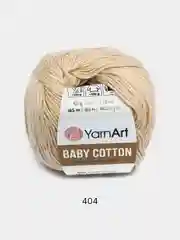Бежевый пряжа YarnArt Baby cotton, 50 г, 165 м, акрил и хлопок