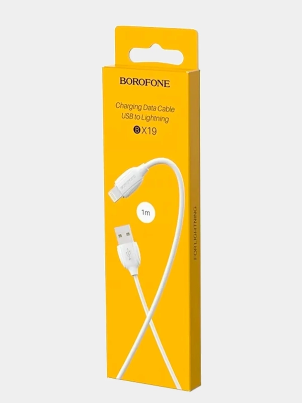 Кабель зарядный, зарядка для айфон Iphone Lightning, 1м, черный